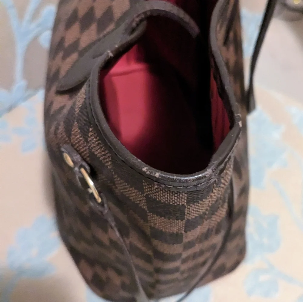 Preloved LV Neverfull MM Damier Ebene tote - Picture 3 of 8